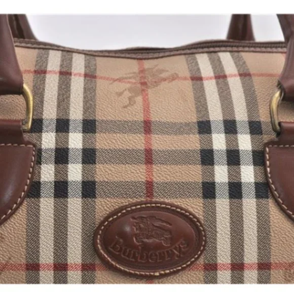 Auth Burberrys Nova Check 2Way Travel Boston Bag P - Picture 15 of 15